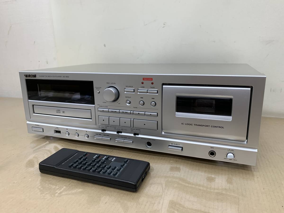 TEAC(ティアック) AD-850-SE/S カセットデッキ/CDプレーヤー USBメモリ