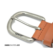 6022LBR LEVI'S リーバイス 牛革 ベルト 40mm 6022 ライトブラウン 新品 本物 送料無料_画像4