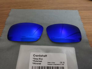 OAKLEY★ CRANKSHAFT クランクシャフト用 カスタム偏光 レンズ DEEP BLUE Color Polarized 新品 オークリー