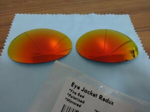 ★オークリー Eye Jacket Redux用 カスタム偏光 レンズ OO9438用 FIRE RED Color 新品 POLARIZED　アイジャケット
