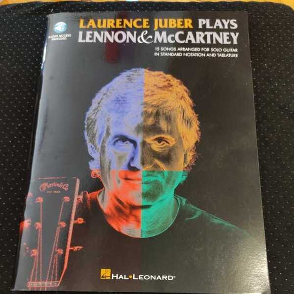 ローレンスジューバーが弾くビートルズ 楽譜(WEB音源付、TAB)洋書 新品 送料無料