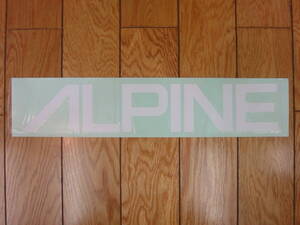 ★送料無料★新品★当時物 希少★ALPINE☆アルパイン★大判字抜き ステッカー★旧車★昭和★カーコンポ★