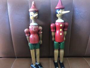  Italy wooden Pinocchio doll Italy made 