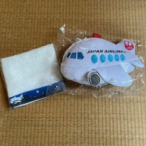 ストラップ付きパスケース 日本航空、ハンカチ(手数料無料期間につき割引)