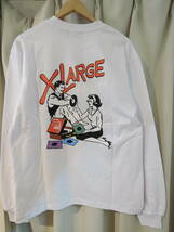 X-LARGE XLARGE エクストララージ LISTEN TO THE RECORD L/S TEE 白 Mサイズ 人気商品 送料\230~ 値下げしました！_画像1