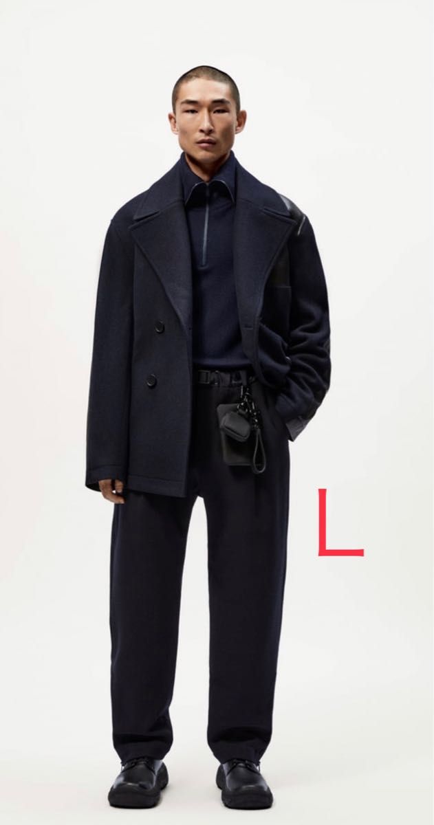 ZARA スタジオニコルソン NICHOLSON パッチレザーコート s|PayPayフリマ