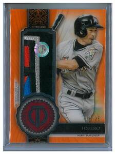 イチロー 2017 TOPPS TRIBUTE ORANGE PATCH 6/25 パッチ