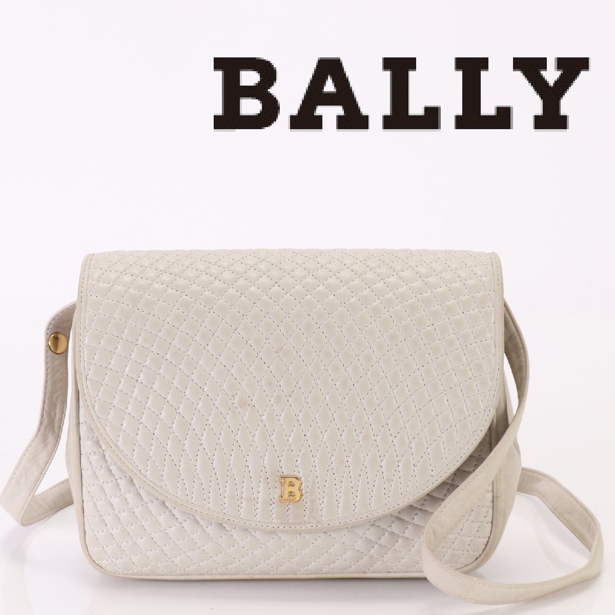 新品、未使用】オールドバリー BALLYハンドバッグ メッシュ ホワイト-