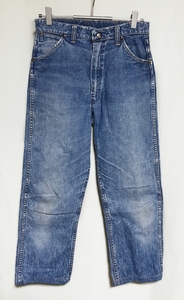 50s 60s ヴィンテージ Wrangler 11MWZ デニムパンツ 斜めベル オフセットセンター BLUE BELL USA製 オリジナル