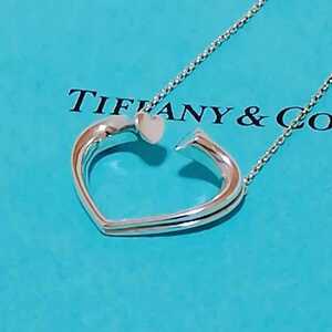  free shipping [ records out of production ]TIFFANY Tiffany ton danes Heart necklace * pendant silver accessory prompt decision 