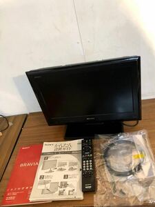 ソニー SONY KDL-19J5 BRAVIA(ブラビア) 19V型 地上・BS・110度CSデジタルハイビジョン液晶テレビ リモコン B-CASカード ケーブル付き