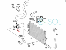 ベンツ W203 W220 W221 W215 W216 インタークーラー用 ウォーターポンプ C32 S600 S55 S65 CL600 CL55 CL63 0005000386 0005000286_画像2