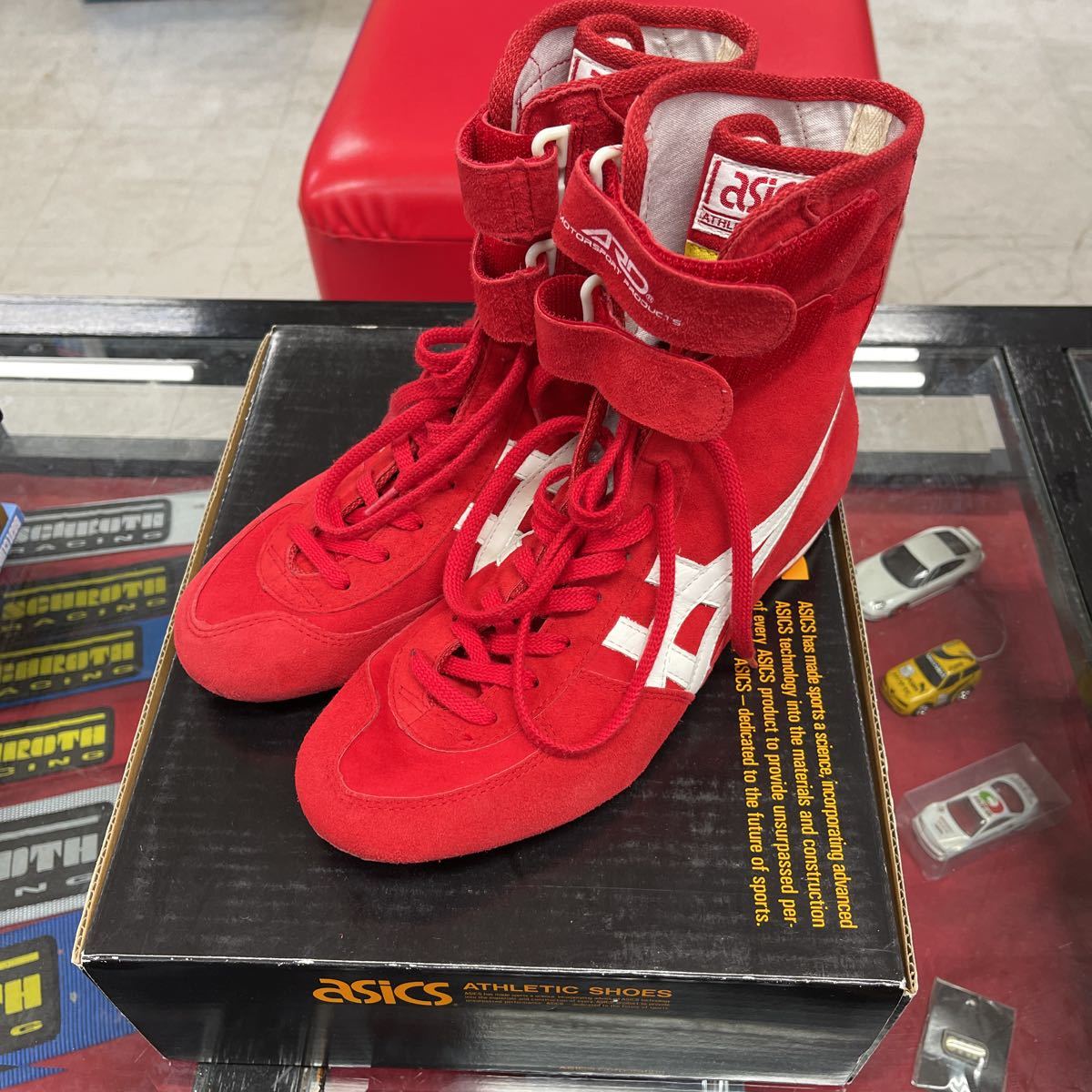 アシックス Asics ARD ドライビングシューズ FIA公認 スウェード 25.5
