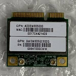 岐阜 即日発 送料63円～ ★ Atheros Mini-PCIE Wi-Fiカード 802.11 b/g/n 150Mbps 2.4GHz 無線LANカードAR5B95 ★確認済 WD383