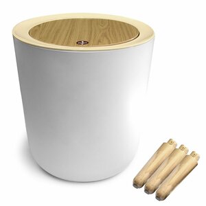  waste basket cover attaching 7L toilet home living high class simple cover Press attaching Northern Europe manner wood grain cover attaching legs assembly 