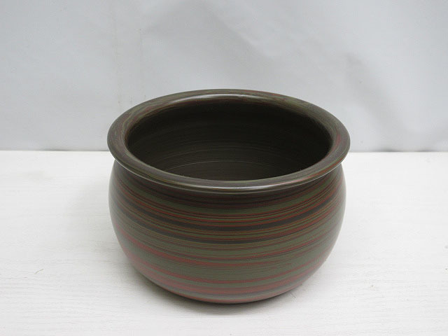 茶道具 常滑焼 雲仙造 窯変泥 色絵蘭文 急須/湯冷/煎茶碗(