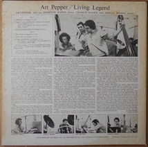 ■中古品■Art Pepper アート・ペッパー/living legend(USED LP)_画像2