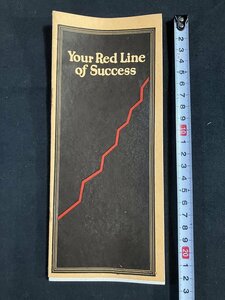 ｔｋ▼▼ 　大正10年　洋書冊子　『Your Red Line of Success』成功のレッドライン　英文英語 　/　ｍｂ00