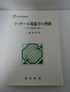 フッサール現象学の理路 『デカルト的省察』研究 工藤和男 (西洋思想叢書) 晃洋書房