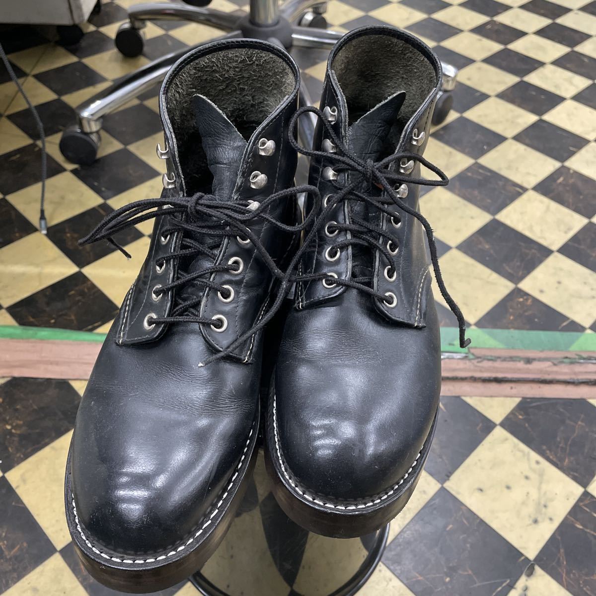 RED WING BEAMS 別注 8154 ネイビー プレーントゥ US8 レッドウィング