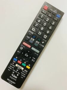 送料無料★赤外線確認済 簡易清掃済★ / SHARP AQUOS/テレビリモコン / GB278SB　即決！　H32