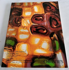 ★送料込【CHRISTIE'S NY クリスティーズ オークションカタログ】食器、家具、ランプ、ステンドグラス★June 11,1994【7940】