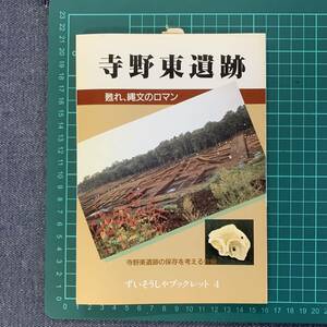 寺野東遺跡 甦れ、縄文ロマン 寺野東遺跡の保存を考える会編 ずいそうしゃブックレット4 1994年5月29日 初版第1刷発行　栃木県