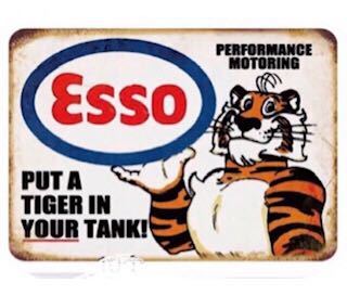 ☆激レア☆ 1950年 esso ビンテージ 看板 Made in USA アンティーク