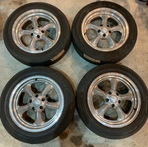 □　MOONEYES USA ムーンアイズ　17インチホイール 5穴 114.3 OFF 25位 225/55R17　4本セット 札幌 T-1037　★