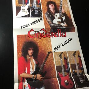 0505-1 レア切り抜き　シンデレラ　ポスターカレンダー　1987年　トム・キーファー　Tom Keifer / CINDERELLA