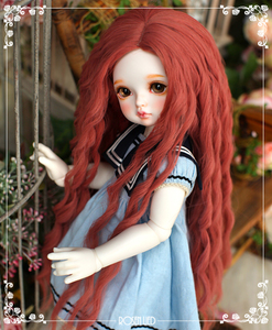 Rosen lied Holiday's childサイズ　9inch 9インチ　耐熱ウィッグ　RWH-091 Crimson pink 　クリムソンピンク　赤ピンク系 ピンクレッド系