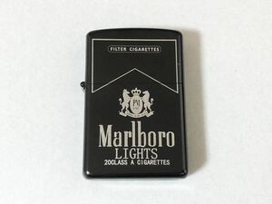 オイルライター マルボロ marlboro ZIPPO 型 ライター ブラック（ツヤなし） 送料180円