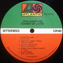 ◆美盤!ダブル洗浄済!★John Hammond(ジョン ハモンド)『Sooner Or Later』 USオリジLP #60344_画像3