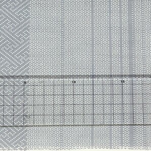 花とら●リサイクル反物 結城紬 小紋 石下 未カット 未使用品 新反物 リメイク 素材      230107の画像4