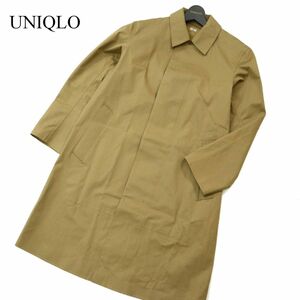 美品★ UNIQLO ユニクロ 通年 防風 防水 ブロックテック ステンカラー コート Sz.S　メンズ　A3T00088_1#O