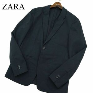 ZARA ザラ マン 現行タグ★ 通年 コンフォート アンコン テーラード ジャケット Sz.M　メンズ 黒　A3T00219_1#O