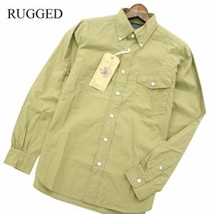 【新品 未使用】 RUGGED MUSEUM ラギッドミュージアム 通年 長袖 ボタンダウン ワーク シャツ Sz.S　メンズ　A3T00334_1#C