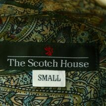THE SCOTCH HOUSE スコッチハウス 通年 花柄 ペイズリー総柄★ 長袖 シャツ Sz.S　メンズ　A3T00469_1#C_画像5