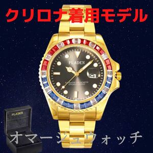 【日本未発売 アメリカ価格30,000円】PLADEN GMTマスターオマージュ クリロナ着用モデルオマージュ 高級腕時計 ロレックスオマージュ