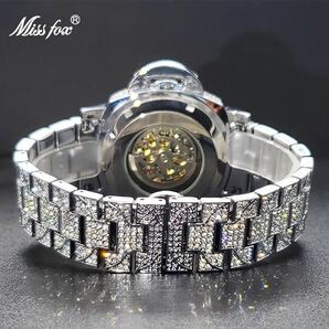 【日本未発売 アメリカ価格40,000円】MISSFOX シースルーバック スケルトン仕様 自動巻き機械式 ハイブランド腕時計 ブランド腕時計の画像4