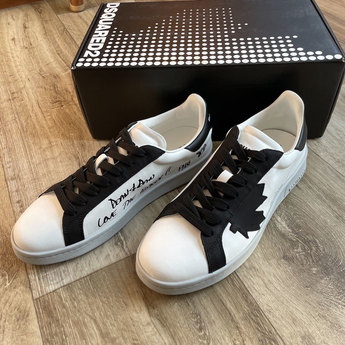 DSQUARED2 BE COOL BE NICE レザースニーカー-