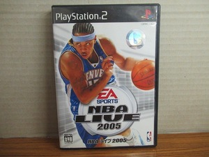 KMG2081★PS2ソフト NBAライブ2005 NBA LIVE2005 ケース説明書付き 起動確認済み 研磨・クリーニング済み プレイステーション2