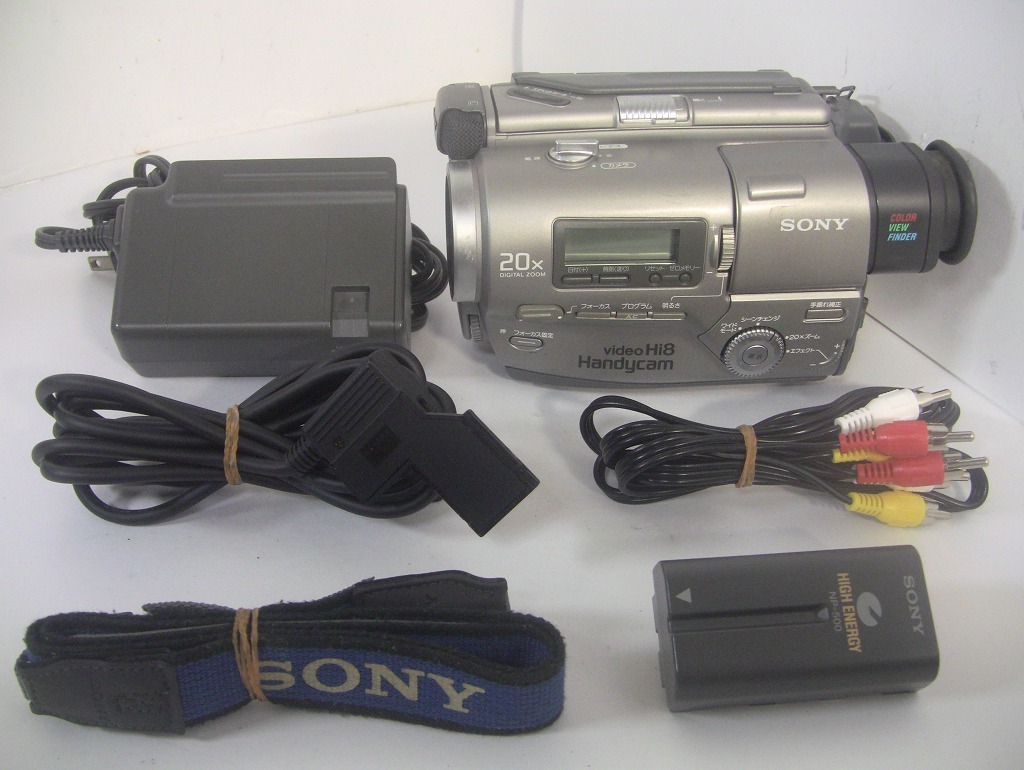 送料無料・動作確認済み】8mmテープ再生できます!SONY Hi8ビデオ ...