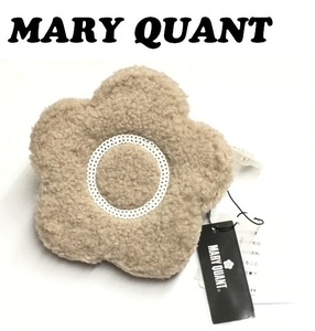 [MARY QUANT](NO.6914) Mary Quant боа Дэйзи Mini сумка бежевый не использовался 