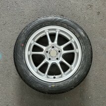 タイヤ付き社外ホイール1本　BRIDGESTONE ECO FORME SE-10(ブリヂストン エコフォルム)　15×6J　+45　100　5穴　185/60R15　2009年　7ミリ_画像1