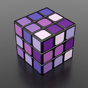 [ color : purple * black frame ] Magic Cube 3 Revell Magic Cube klieitib color child oriented raw . education toy set rotation sm-z