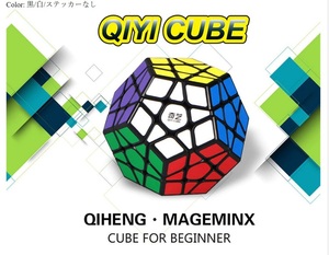 Megaminxマジックキューブ3 × 3ラベルなし面体スピードキューブ頭の体操玩具
