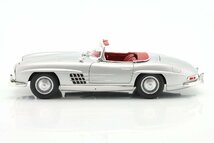 ノレブ 1/18 メルセデス ベンツ 300 SL ロードスター 1957 シルバー NOREV MERCEDES BENZ フル開閉機構 183890_画像3