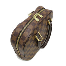 送料無料 ルイ・ヴィトン サリアミニ N51286 ダミエ エベヌ ミニ ハンド バッグ ブラウン LOUIS VUITTON LV 逸品質屋 丸高_画像4