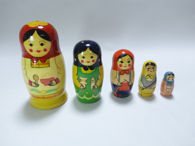 Rare Inutilisé ◇Mama Matryoshka ◇Russe Matryoshka Riz Biberon Ammoniac Outils agricoles Chat Les mères japonaises sont occupées !, œuvres faites à la main, intérieur, marchandises diverses, ornement, objet